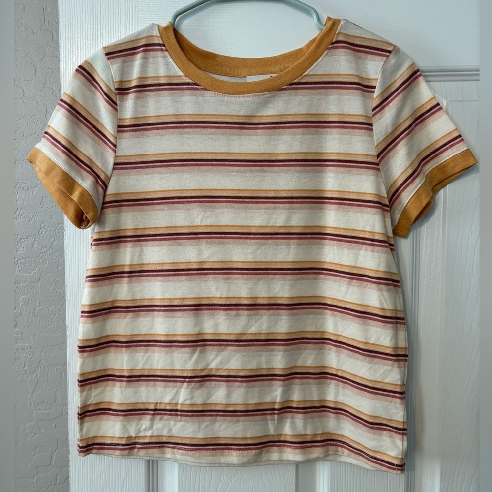 SO Multicolor Striped Tee Size M